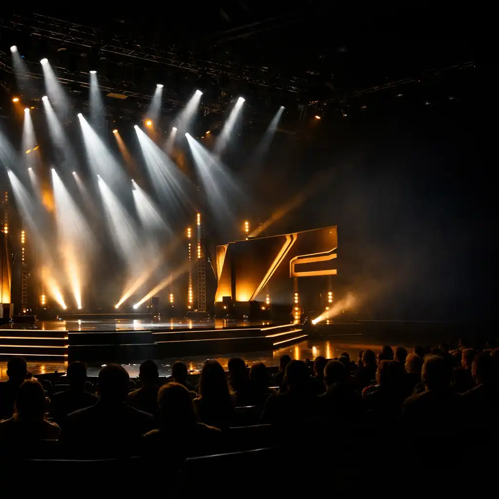 Scena eventowa z dynamicznym oświetleniem